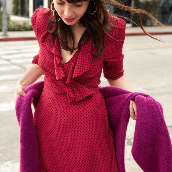 & other stories red polka dot dress